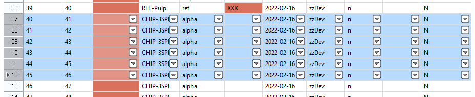 Deleting multiple contiguous rows